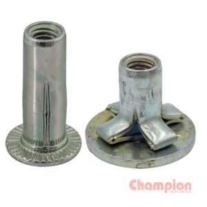 Champion Steel Cross Rivet Nuts - M6