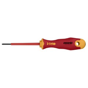 Felo 413 Ergonic Screwdriver  Flat 2.5 x .4 x 75mm Insulated Hardened Tip