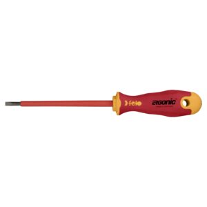 Felo 413 Ergonic Screwdriver  Flat 4.5 x 1 x 125mm Insulated Hardened Tip