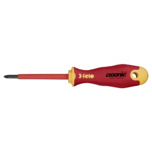 Felo 414 Ergonic Screwdriver  Phillips #1 x 80mm Insulated Hardened Tip