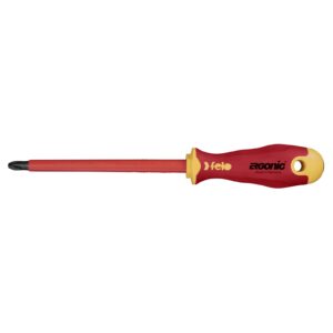 Felo 415 Ergonic Screwdriver  Pozi #3 x 150mm Insulated Hardened Tip