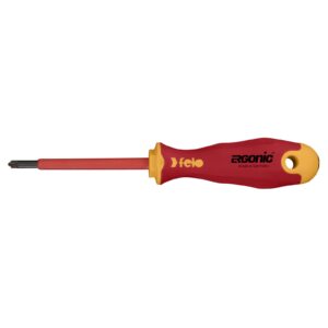 Felo 417 Ergonic Plus/Minus Insulated Screwdriver Size Z1 Hardened Tip