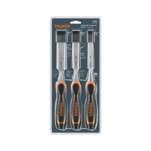 Truper Wood Chisel Set 3 Piece  1/2" 3/4" 1" 17759