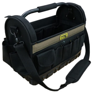 TTG 16in Open Top Tool Bag w/ Moulded Rubber Base