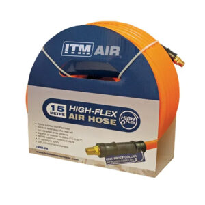 ITM Air Hose 12.5mm(1/2in) x 15M Hybrid Polymer w/ Fittings