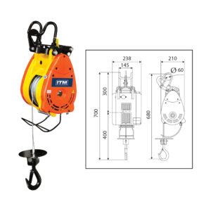 ITM Electric Wire Hoist 500kg 30M Lift