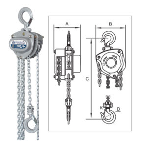 ITM Chain Block-Mini-250 kg-2 Meter Lift