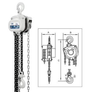 ITM Chain Block-Heavy Duty-500 kg-6 Meter Lift