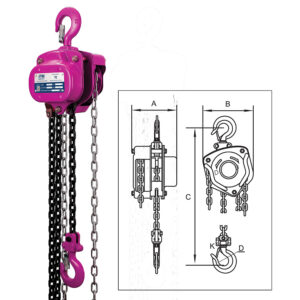 ITM Chain Block-Heavy Duty-1 Ton-3 Meter Lift