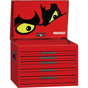 Teng Pro35 26in Deep Tool Chest 5 Drawers Red