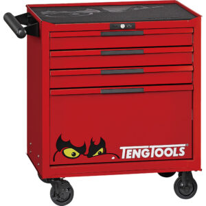 Teng Pro35 26in Low Roller Cabinet 4 Drawers Red
