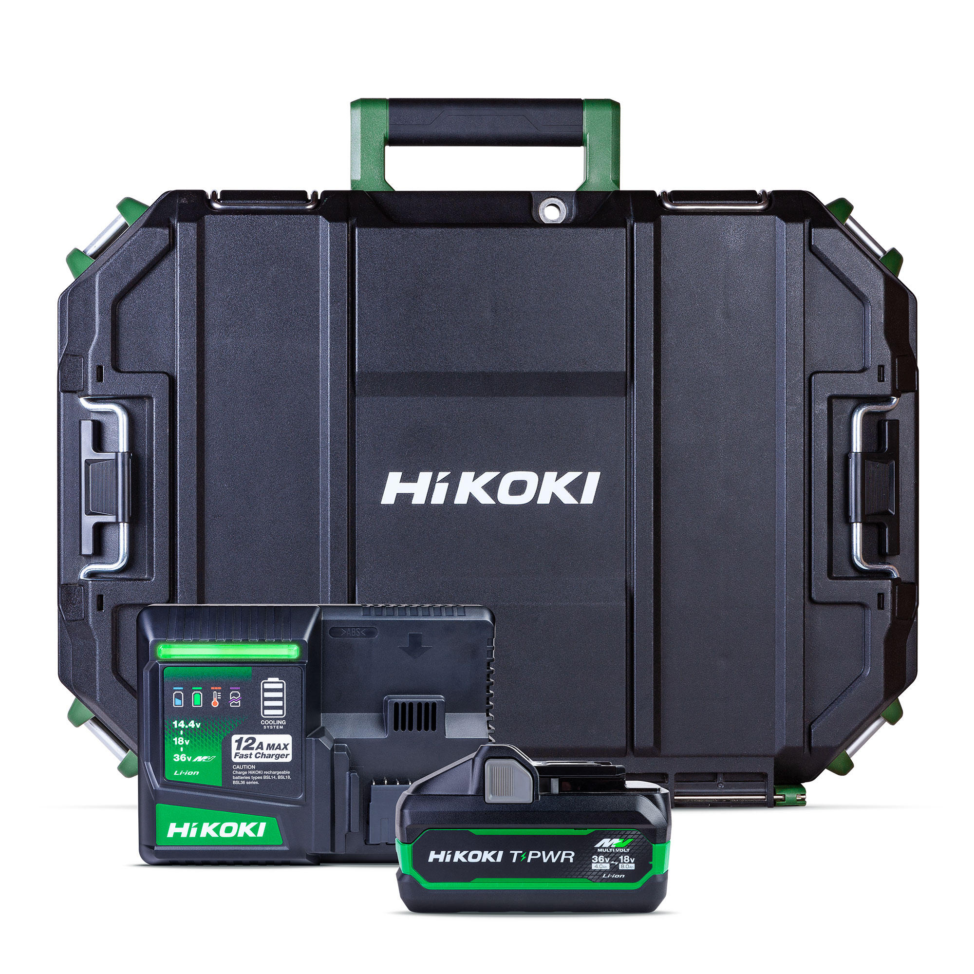 HiKOKI T-PWR Battery & 12A Max Fast Charger Starter Kit w/ Medium Multi Cruiser