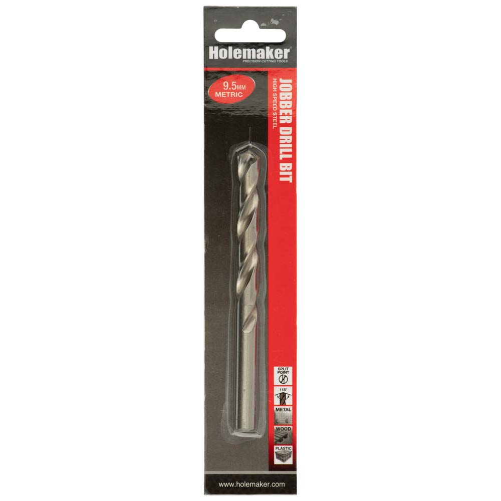 Holemaker Jobber Drill 9.5mm - 1pc (Carded)