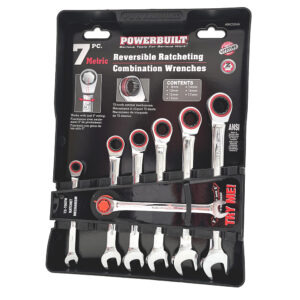 7pc Metric Reversible Gear Spanner Set