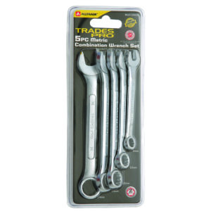 5pc Metric Ring and Open End Spanner Set