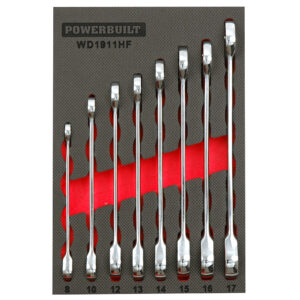 9pc Reversible Gear Spanner Tray