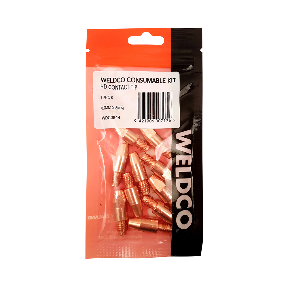 Weldco HD Contact Tip 10pc 1.0mm X 8mm MB36 - Image 2