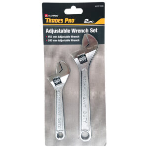 2pc Pack 150mm/6" & 200mm/8" Adjustable Wrenches