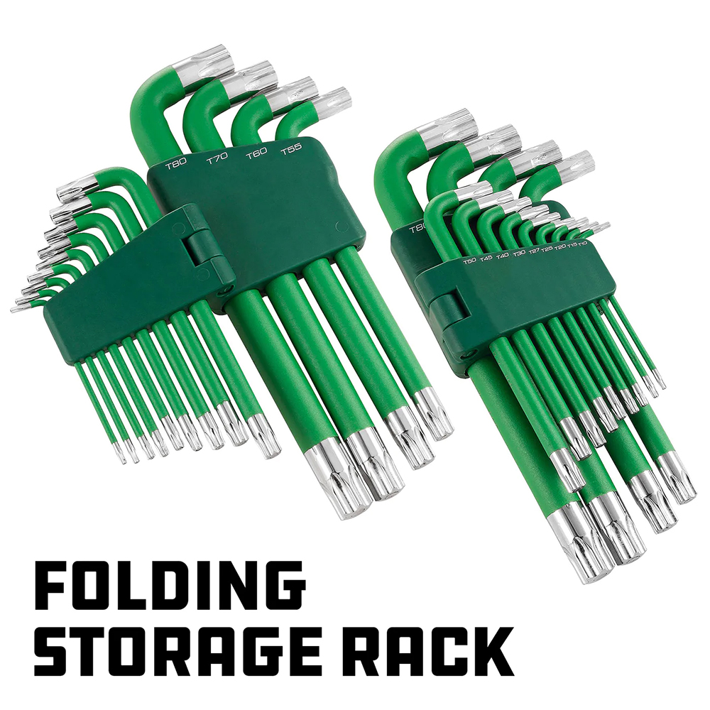 13pc Jumbo Long Magnetic Star/Torx Key Wrench Set - Image 4