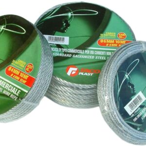 Faco Plast Wire Rope - Galvanised 10m 1200kg BS 6mm