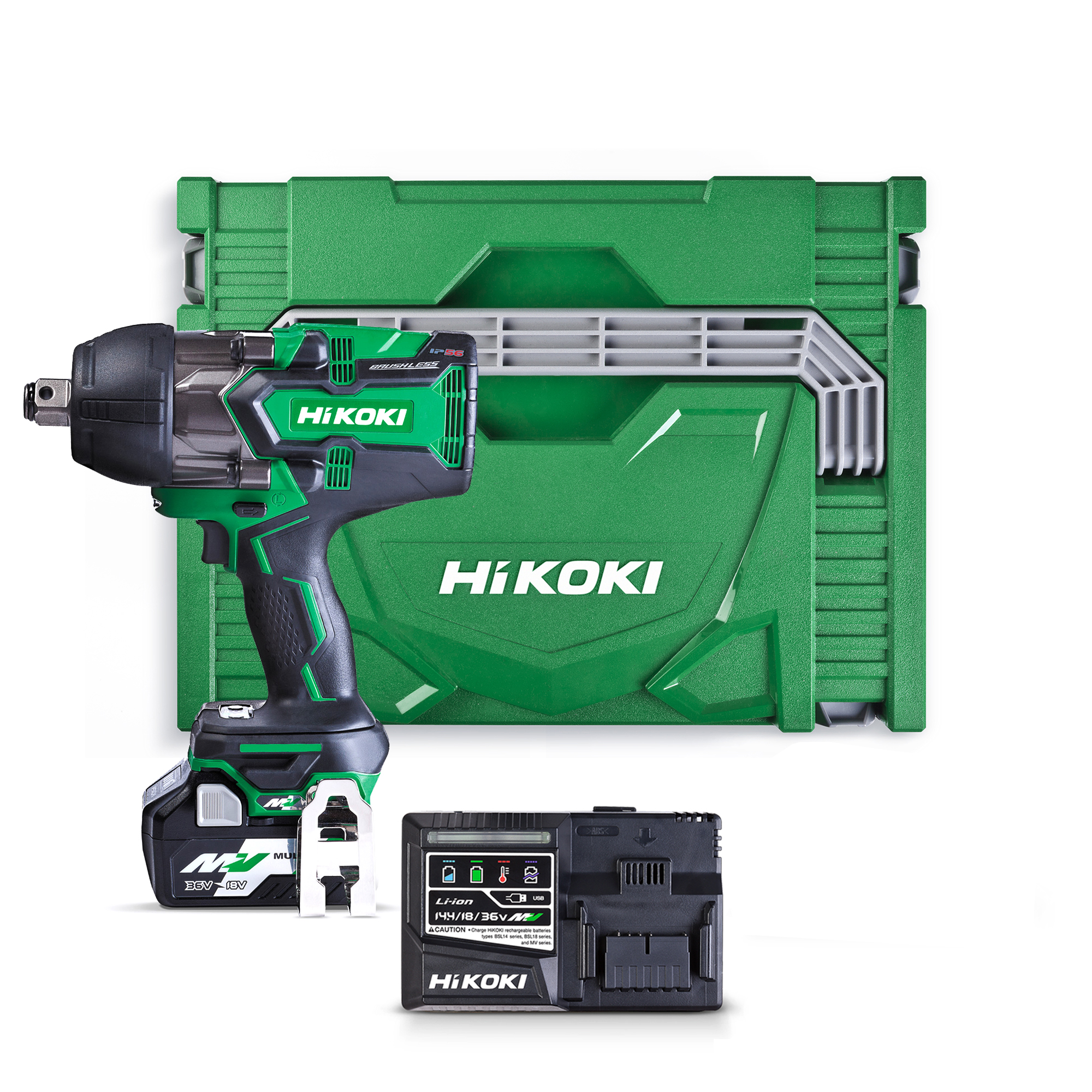 HiKOKI 36V 1100Nm 3/4in. MULTI VOLT Impact Wrench Kit