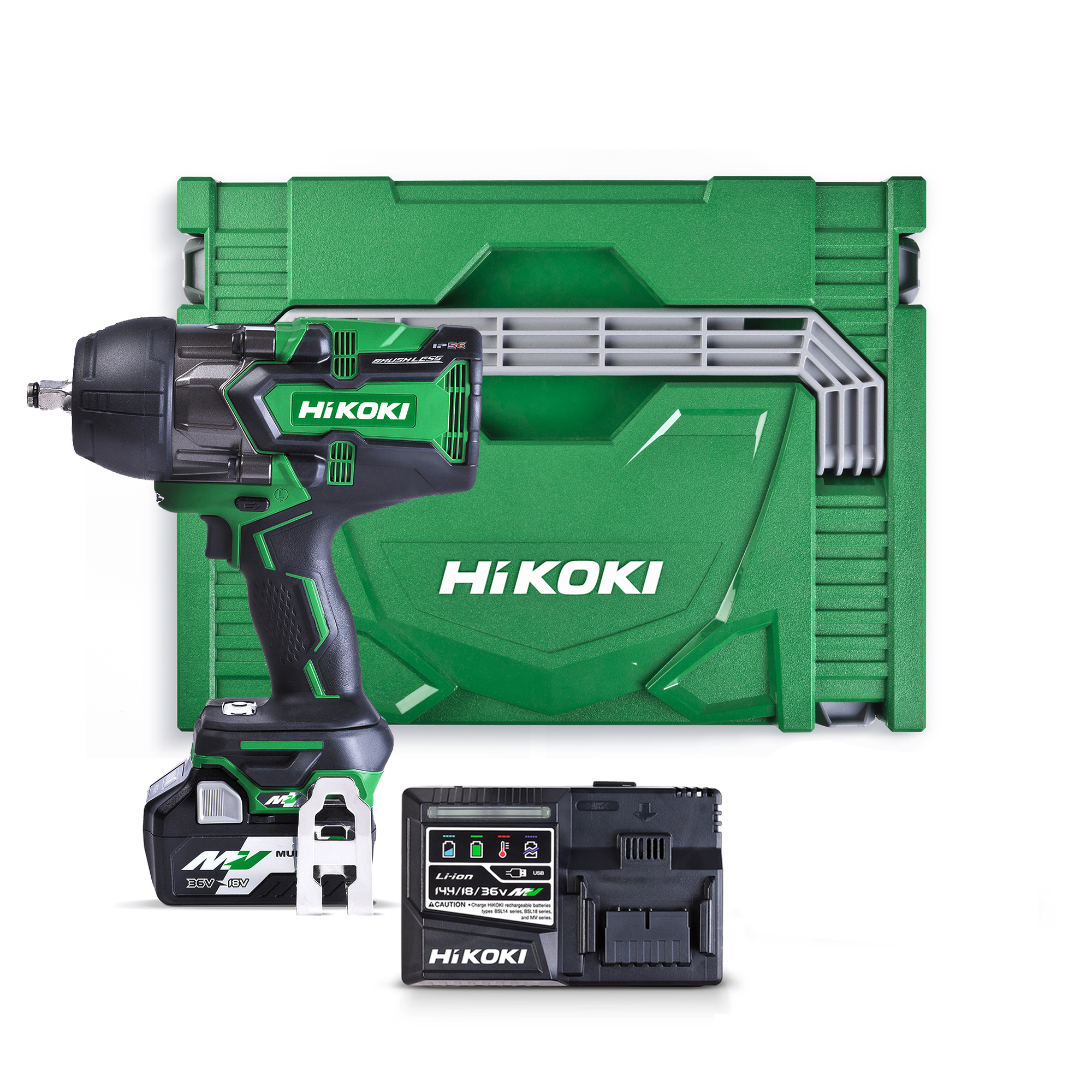 HiKOKI 36V 1050Nm 1/2in. MULTI VOLT Impact Wrench Kit