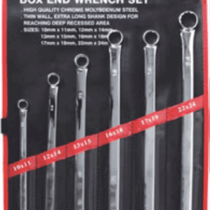 AmPro Double Box End Wrench Set Extra Long 6pc