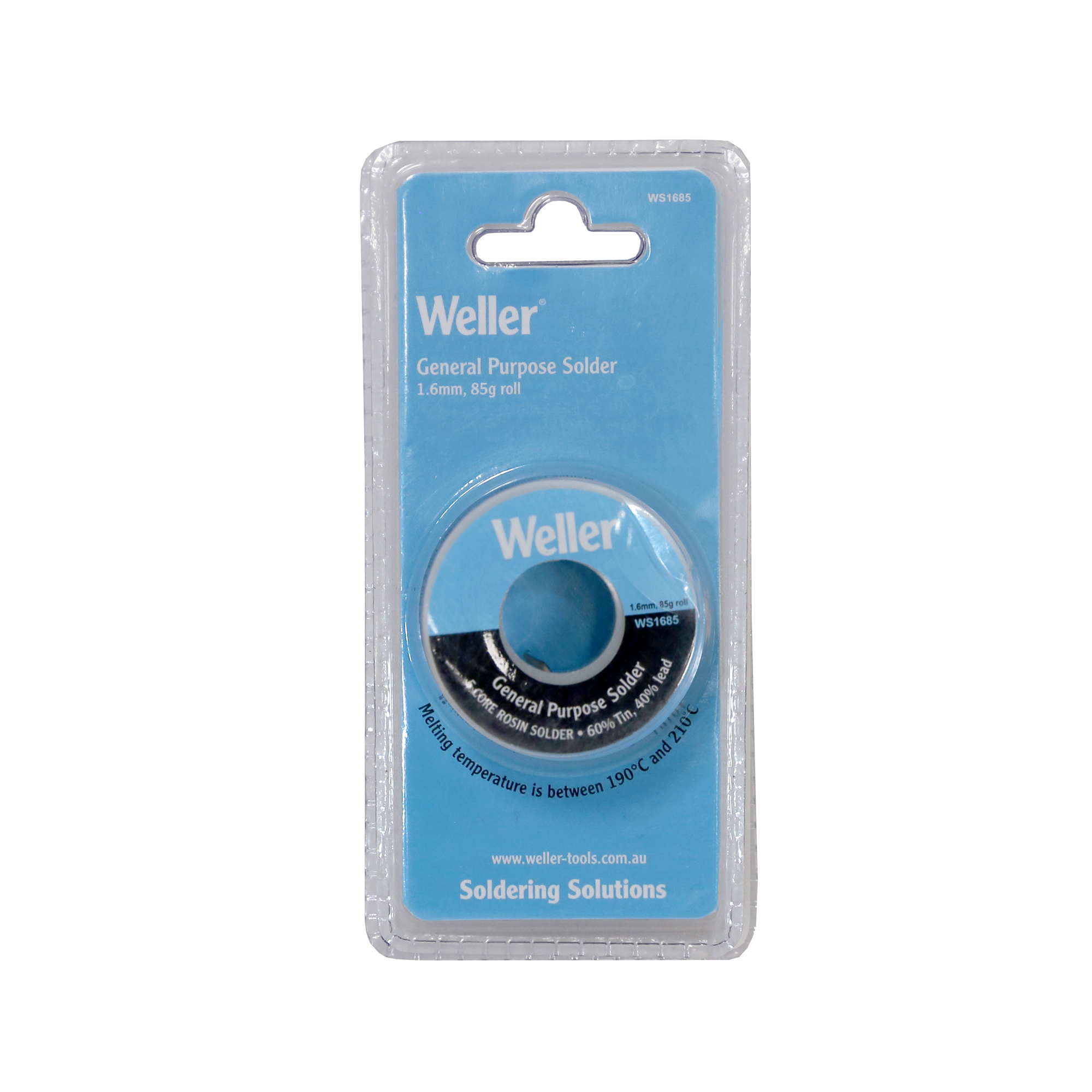 Weller 1.6mm General Purpose Rosin Core Solder - 85g