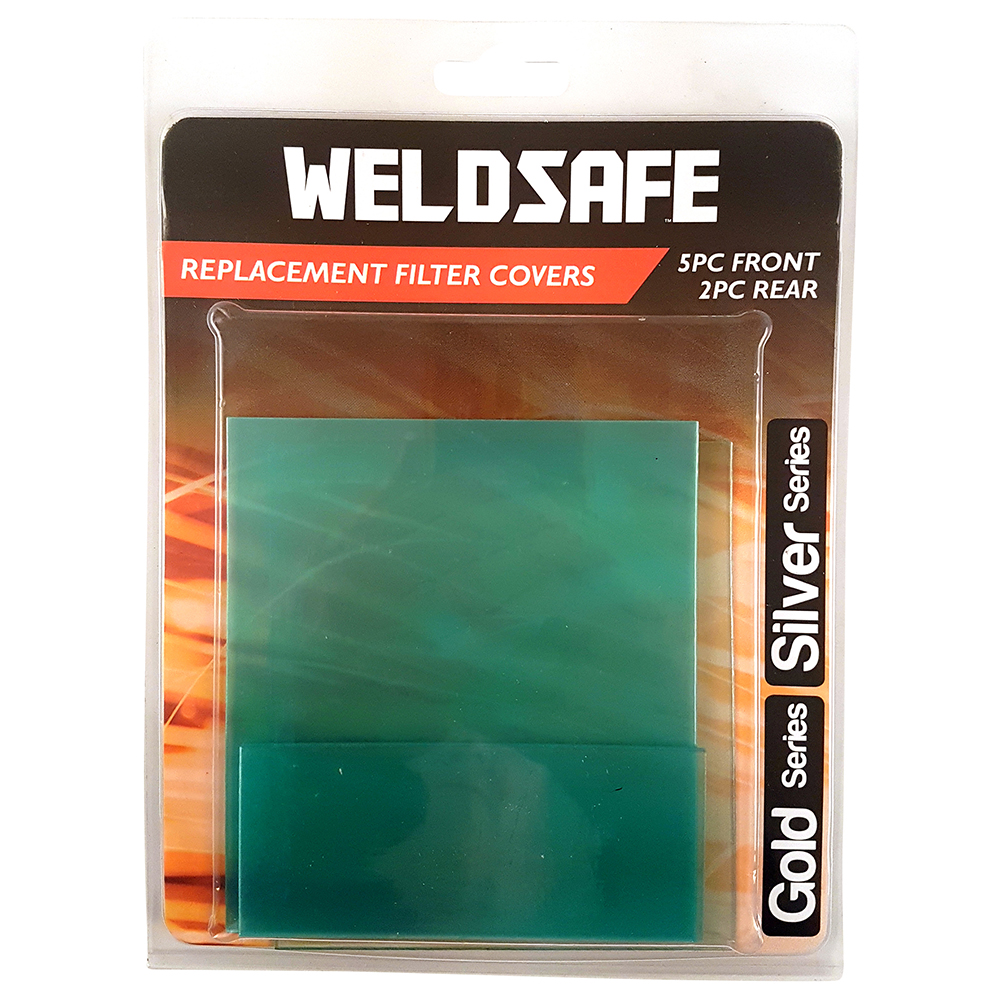 Welding Helmet Replacement Filter Covers Set - Gold & Silver