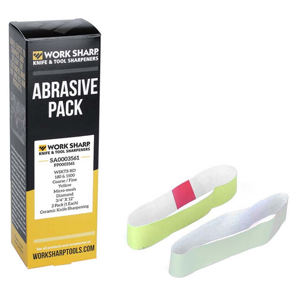 Worksharp Belt Pack 2pc Diamond 180 & 1500 Grit WSKTS-KO