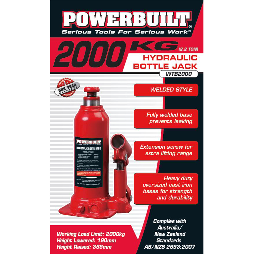 2.2 Ton / 2000kg Bottle Jack