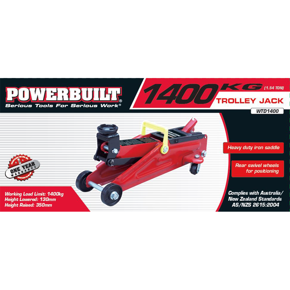 1.54 Ton / 1400kg Trolley Jack - Image 2
