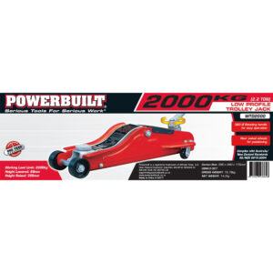 2.2 Ton / 2000kg Trolley Jack Low Profile