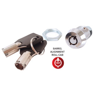 Replacement Lock Barrell & Key - Suitable for Roller cabinets